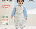 威爾貝魯（WELLBER）恒溫睡袋嬰幼兒1-3歲竹棉睡衣秋冬兒童寶寶防踢被子厚夾棉 夢(mèng)境XL 曬單實(shí)拍圖
