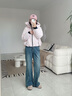 森馬（Semir）羽絨服女中長(cháng)款輕薄三防2025oversize插肩袖冬裝防風(fēng)109725113007 曬單實(shí)拍圖