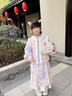 貝優(yōu)可古月家.絨雪 漢服女童冬款兒童新中式馬面裙套裝女寶寶加厚拜年服 紫色套裝 130 曬單實拍圖