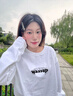 WASSUP官方店美式重磅長(cháng)袖T恤男女款春秋新款潮牌百搭潮流打底圓領(lǐng)上衣 白色 M 曬單實(shí)拍圖