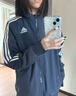 ADIDAS TECHFIT阿迪達斯三條杠運動(dòng)外套男女刺繡大碼休閑情侶上衣秋季立領(lǐng)夾克 黑色 L 推薦120-140斤 曬單實(shí)拍圖