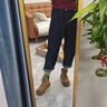 大王椰子馬丁靴男款2025新款情侶高幫真皮大黃靴增高厚底戶(hù)外登山工裝鞋子 黃棕色四季款 【精選頭層牛皮】 42 【男碼】 曬單實(shí)拍圖