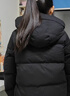 坦博爾秋冬面包羽絨服女連帽簡(jiǎn)約保暖韓版時(shí)尚短款外套TBF330332J 黑色 XS (155) 曬單實(shí)拍圖