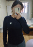 GAP女裝2025春季新款愛心貼布繡logo亨利領(lǐng)修身長(zhǎng)袖T恤上衣729420 海軍藍(lán) M (165/84A)亞洲尺碼 曬單實(shí)拍圖