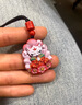 詩(shī)芙璐高含量朱砂彩繪九尾狐貍本命年男女款掛件水飛砂項鏈好運桃花送禮 款二星光 曬單實(shí)拍圖
