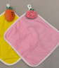 美家生活擦手巾 30*30cm*3條可掛式卡通小毛巾加厚吸水不掉毛不掉色擦手布 曬單實(shí)拍圖