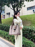 viney新款托特包包女包大容量單肩包通勤生日禮物送女友老婆 【卡其色】高級感輕奢實(shí)用腋下包 時(shí)尚品牌百搭休閑牛津布手提包 曬單實(shí)拍圖
