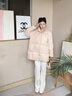 可茵（Keyin）羽絨棉服女2025年冬季新款韓版寬松面包服中長(cháng)款連帽棉衣外套女 淺藍色 M 曬單實(shí)拍圖