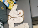 優(yōu)奇嬰兒衣服男女寶寶秋冬加絨保暖衣服嬰幼兒防風(fēng)加厚棉服棉衣外出 曬單實(shí)拍圖