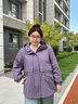 慕姍詩(shī)怡（MsShe）搖粒絨軟殼外套大碼女裝2025秋冬胖mm新款顯瘦寬松加厚加肥加大女 煙紫色現貨 3XL 曬單實(shí)拍圖