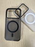 ESCASE適用小米17ProMax手機殼磁吸xiaomi17promax全包保護套IML磨砂半透軟邊防摔防滑防指紋簡(jiǎn)約透黑 曬單實(shí)拍圖