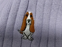 暇步士（Hush Puppies）童裝女童線(xiàn)衣大童休閑針織打底衫兒童翻領(lǐng)毛衣 甜紫色   140    曬單實(shí)拍圖