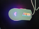 狼蛛（AULA）游戲鼠標有線(xiàn) 機械電競吃雞 幻彩背光 電腦筆記本鼠標外設USB 白色【RGB燈效】6檔靈敏度 曬單實(shí)拍圖