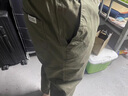 JEEP SPIRIT吉普jeep九分休閑褲男夏季薄款2025新款潮流寬松直筒彈力長(cháng)褲子男 軍綠色 L 曬單實(shí)拍圖