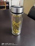 希諾（HEENOOR）玻璃杯雙層加厚隔熱茶杯家用辦公水杯透明過(guò)濾杯子7071/7072/7073 希諾7071-260毫升+杯套杯刷 通用 曬單實(shí)拍圖