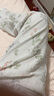 婧麒（JOYNCLEON）帶胸墊月子服夏季薄款產(chǎn)后竹棉5月份6純薄孕婦睡衣哺乳家居服 雅白纖花【竹棉紗·透氣排汗快】 M 曬單實(shí)拍圖