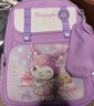 送筆袋小學(xué)生書(shū)包新款兒童書(shū)包1-3年級兒童小學(xué)生書(shū)包卡通背包 紫色 曬單實(shí)拍圖
