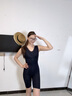 婷美（GRACEWELL）塑身連體衣女拉鏈式收腹束腰提臀美體塑形免穿文胸體雕衣 黑色M】 曬單實(shí)拍圖