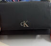 Calvin Klein小眾單肩包禮物荔枝紋包包金屬搭扣鏈條翻蓋CK女包斜挎包DH2806 UB1-太空黑 OS 曬單實(shí)拍圖