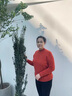 金兔媽媽半高領(lǐng)2025新款100%純羊毛打底衫中老年人女秋冬保暖純色毛衣 桔紅色 【100%純羊毛】 2XL 【建議120-135斤】 曬單實(shí)拍圖