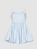 UR2025秋季新款女裝休閑蝴蝶結系帶花苞吊帶連衣裙UYY750111 淡藍 (偏短) L 曬單實(shí)拍圖