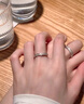 完美愛(ài)星河純銀情侶戒指男女款求婚對戒中秋節禮物送男女友老婆結婚實(shí)用 曬單實(shí)拍圖