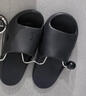樸西荔木涼拖鞋浴室情侶款居家洗澡防滑eva四季拖鞋男 珍珠黑 44-45 曬單實(shí)拍圖