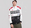 WASSUP HERMU官方潮牌夾克外套男秋冬季美式痞帥上衣PU皮衣服男士可拆卸賽車(chē)服 白色 XL （建議120-140斤） 曬單實(shí)拍圖