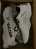 威克多（VICTOR）正品victor勝利羽毛球鞋世界冠軍力薦緩震抗扭運動(dòng)鞋音爆A-BOOM A-BOOM AC白黑【均衡穩固】  送襪子*1 43 (275mm) 曬單實(shí)拍圖