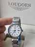 LOUGOES瑞士新款名牌女士手表機械表超薄奢華時(shí)尚專(zhuān)用女韓版 本色白面【豪華升級款】 曬單實(shí)拍圖