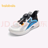 巴拉巴拉童鞋兒童運動(dòng)鞋男童網(wǎng)布鞋輕便透氣跑步鞋夏季鞋子旋鈕扣 白藍色調00318 38 曬單實(shí)拍圖