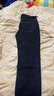 真維斯（JEANSWEST）牛仔褲男加絨2025冬季輕商直筒修身保暖牛仔長(cháng)褲男黑色加絨33 曬單實(shí)拍圖
