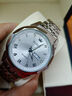 勞力士王子瑞士手表男士石英表夜光防水時(shí)尚超薄精鋼雙日歷男表 本色白面【官方標配】 曬單實(shí)拍圖