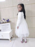 G.DUCKKIDS品牌童裝連衣裙兒童鋼琴演出禮服中大童秋冬女孩花童婚禮女童禮服 白色 140 曬單實(shí)拍圖