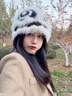 啄木鳥(niǎo)（TUCANO）時(shí)尚百搭毛線(xiàn)帽子女含羊毛兔毛國潮醒獅帽漁夫帽氣質(zhì)桶帽遮臉盆帽 曬單實(shí)拍圖