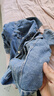 班尼路童裝兒童牛仔外套女童春秋款2026年新款青少牛潮流時(shí)尚寬松衣服 藍 160 曬單實(shí)拍圖
