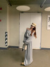 蜜樂奇一字肩時尚套裝半身裙兩件套裝女2025新款早春搭配一整套韓系女裝 灰色套裝 XL 曬單實拍圖