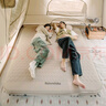 Naturehike挪客羽骨C12自動(dòng)充氣床墊 午休睡墊地墊戶(hù)外露營(yíng)家用便攜加厚雙人 黎草色/雙人內置泵/150*200*12cm 曬單實(shí)拍圖