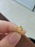 中國(guó)黃金（CHINA GOLD）黃金耳釘女足金織夢(mèng)網(wǎng)耳釘純金生日禮物送女友老婆 【京速達(dá)】足金耳釘約1.0g 曬單實(shí)拍圖