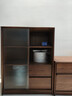 源氏木語(yǔ)實(shí)木電視邊柜現代簡(jiǎn)約儲物柜玻璃門(mén)小書(shū)柜置物柜客廳柜子 寬邊柜（650*380*850mm） 曬單實(shí)拍圖