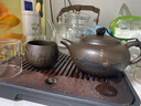 LOCKZI原礦紫砂茶壺大容量仿古名家純手工泡茶壺功夫茶具杯套裝妍送禮物 紫砂-紫泥大仿古(一鹿呈祥)（送茶杯） 480ml 曬單實(shí)拍圖