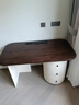 紀嘉菲居（JAFSIRES）意式極簡(jiǎn)實(shí)木書(shū)桌書(shū)房家用辦公桌現代簡(jiǎn)約馬鞍皮寫(xiě)字臺輕奢電腦桌 1.6米書(shū)桌+書(shū)椅 曬單實(shí)拍圖