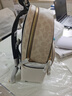 蔻馳（COACH）【品牌直供】經(jīng)典款輕奢女包老花雙肩包背包禮物女教師節禮物 中號奶茶拼白CZ176 IMXDM 曬單實(shí)拍圖