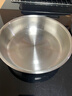 凌豐304不銹鋼湯盆加厚加深湯碗洗菜盆和面盆沙拉盆調料盆 菜碟-內徑24cm 曬單實(shí)拍圖