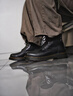 Jeep吉普男鞋新款時(shí)尚馬丁靴男黑色機車(chē)靴子潮流百搭高幫工裝鞋子男款 黑色 42 曬單實(shí)拍圖