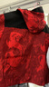 左西男童外套三合一沖鋒服春秋款可拆卸2025新款兒童秋裝 大紅色 120 曬單實(shí)拍圖