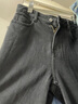 森馬（Semir）森柔牛仔|牛仔褲女抓毛闊腿褲街頭個性冬季寬松長褲103724124001B 曬單實拍圖