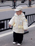 迪士尼（Disney）童裝兒童羽絨服冬季新款男童中長(cháng)款白鴨絨衣服女童加厚外套 黃色 黃色 80 cm 曬單實(shí)拍圖