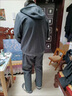 吉普（JEEP）輕奢運動(dòng)服套裝男加絨加厚休閑套裝冬季男裝一整套連帽開(kāi)衫兩件套 【咖色直筒褲】可拆卸帽子-加厚/奧粒絨 L 【90-110斤】 曬單實(shí)拍圖