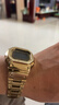 卡西歐（CASIO）G-SHOCK系列小方塊男表運動(dòng)防水手表戶(hù)外潮流男表送男友新年禮物 GMW-B5000GD-9P金色小方塊 曬單實(shí)拍圖